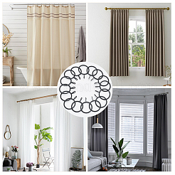 Железная драпировка скользящие кольца для проушин IFIN-SP0001-17A-EB