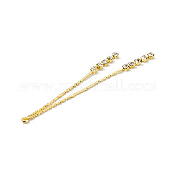 Chaîne à maillons Boston en laiton avec gros pendentifs à pompon&nbsp;KK-P227-12G