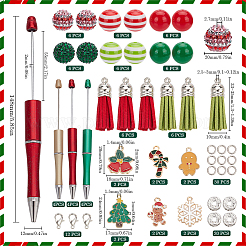Weihnachts-DIY-Set zur Herstellung von Perlenstiften&nbsp;DIY-SC0025-98