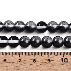 Выпечка расписные прозрачные стеклянные бусины&nbsp;X1-DGLA-N011-8mm-10