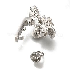 Латунная стойка с микропаве из кубического циркония&nbsp;KK-H485-35P