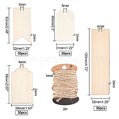 Натуральное дерево без отделки большие подвески WOOD-OC0001-63