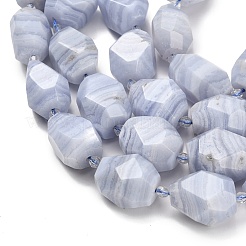 Натуральный голубой кружевной агат бисер нитей G-Z110-K01