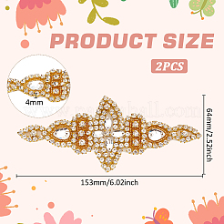 Аксессуары из сплава со стразами DIY-WH0021-82G