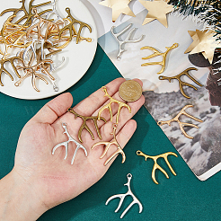 28 шт. 4 цвета подвески из сплава в тибетском стиле&nbsp;FIND-HS0002-15