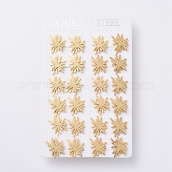 Серьги-гвоздики из нержавеющей стали 304 с текстурой EJEW-I239-01G