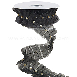 Кружевная отделка из полиэстера с цветочной вышивкой&nbsp;OCOR-WH20006-84A