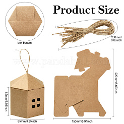 20 sac de 2 boîtes d'emballage cadeau en papier de couleurs&nbsp;CON-CJ0001-29