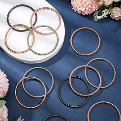 16шт. набор из 4-х цветных цепочек-змей из стальной проволоки BJEW-BC0001-23