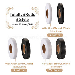 6 рулон 6 вида нетканых материалов полиамидная двухсторонняя термоплавкая клейкая пленка DIY-CD0001-43