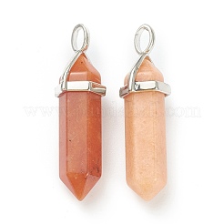 Natürliches rotes Aventurin spitzen Anhänger&nbsp;G-M378-01P-A04