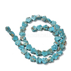 Окрашенные синтетические нити из имперской яшмы&nbsp;G-D337-10mm-B01