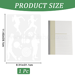 Modelli di stencil per dipingere disegni in plastica&nbsp;DIY-WH20012-07A