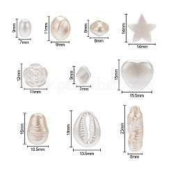 10 набор акриловых бусин с искусственным жемчугом&nbsp;OACR-YW0001-14