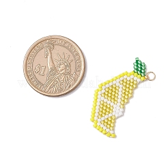 Подвески из стеклянных бусин в форме лимона&nbsp;PALLOY-MZ00814-02