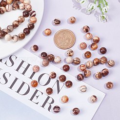 Естественно австралийский агат круглый шарик нити G-AR0003-19