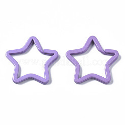 Застежки-карабины для брелоков из окрашенного железа KEYC-S255-002