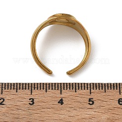 Anelli aperti con polsino smaltato in acciaio inossidabile 304&nbsp;SA-CBA5A8D-01G