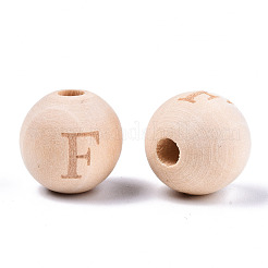 Perle europee di legno naturale non finito&nbsp;WOOD-S045-143A-01F