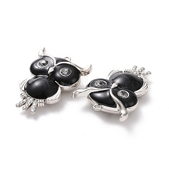 Кулон из сплава эмали с кристаллами горного хрусталя&nbsp;FIND-H041-19P