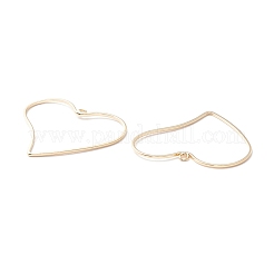 Подвески с открытой спиной из латуни с гальваническим покрытием KK-D069-02G-RS