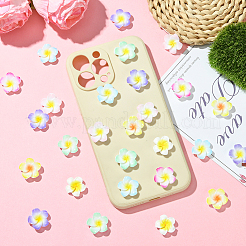 70шт. 7-х цветные окрашенные непрозрачные смоляные кабошоны&nbsp;FIND-SC0019-44