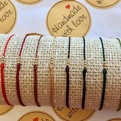 5 шт. латунный браслет из круглых бусин&nbsp;QM9209-6