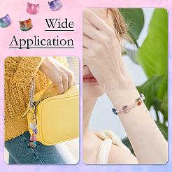 50шт 10 цвета стеклянные бусины GLAA-FS0001-26