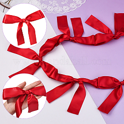 2 стиль баннеры с бантом из ткани&nbsp;AJEW-SP0002-70A