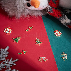 8шт 4 стиля латунные подвески KK-BBC0015-37