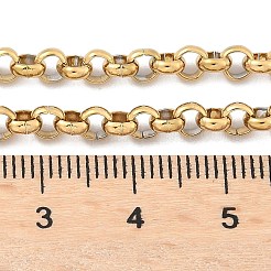 Ожерелья из нержавеющей стали 304 с цепочкой Rolo&nbsp;NJEW-F248-21A-G