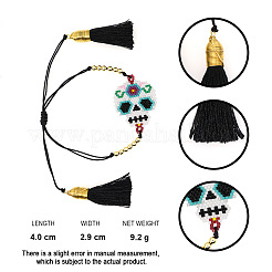 Braccialetti di perline di vetro di Halloween&nbsp;KD0919-1