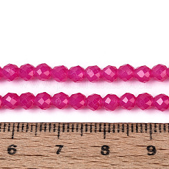 Abalorios de vidrio jade de imitación hebras&nbsp;GLAA-T028-4mm-11I