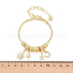 Браслеты из латуни с микропаве&nbsp;BJEW-F528-04G