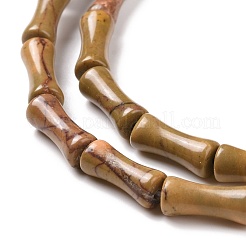 Fili di perle naturali di turchese giallo (diaspro)&nbsp;G-P475-05