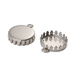 Оправы для подвесок из нержавеющей стали 304 в виде кабошонов STAS-NH0003-03P-01