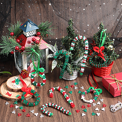 1000шт 4 цвета пластиковые бусины KY-SC0002-20