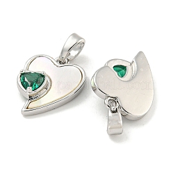 Латунные микро проложить кубического циркония подвески&nbsp;KK-P275-15P