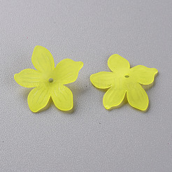 Матовые акриловые колпачки из бисера MACR-S371-05A-717