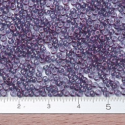 MIYUKIラウンドロカイユビーズ  日本製シードビーズ  （rr312)アメジストゴールド光沢  11/0  2x1.3mm  穴：0.8mm  約1100PCS /ボトル  10 G /ボトル&nbsp;SEED-JP0008-RR0312