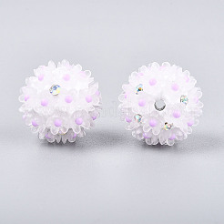 Стразы из полимерной глины ручной работы с цветком ромашки из смолы&nbsp;CLAY-T022-02F