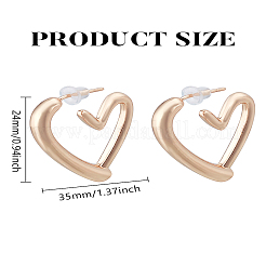 1 пара сережек-гвоздиков из сплава&nbsp;EJEW-LP0004-66G