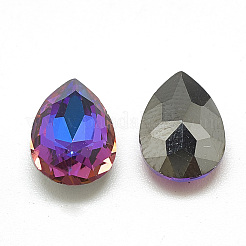 Bricolage dos pointu k9 cabochons de strass en verre&nbsp;LS-RGLA-T052-7x10mm-04