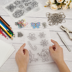 DIY-Schrumpffolien aus Kunststoff zum Herstellen von Schmucksets&nbsp;DIY-AR0004-01
