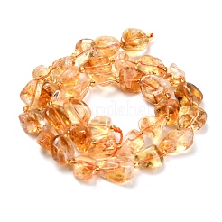 Природный цитрин бисер нитей G-L634-U01-01