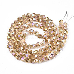 Гальванизируйте прозрачное стекло бисер нитей&nbsp;EGLA-T019-06