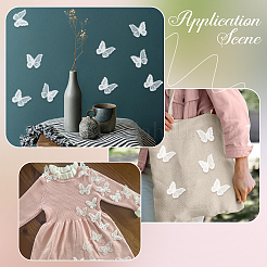 40шт. 8 стиля полиэстеровая бабочка&nbsp;DIY-SP0006-25