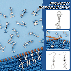 201 нержавеющая сталь буква a~z подвеска украшение HJEW-AB00515