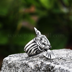 Retro 304 Edelstahl Fingerringe&nbsp;FS-WG0E659-06
