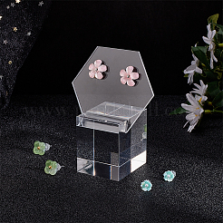 Акриловые подставки для сережек куб EDIS-WH0032-16A